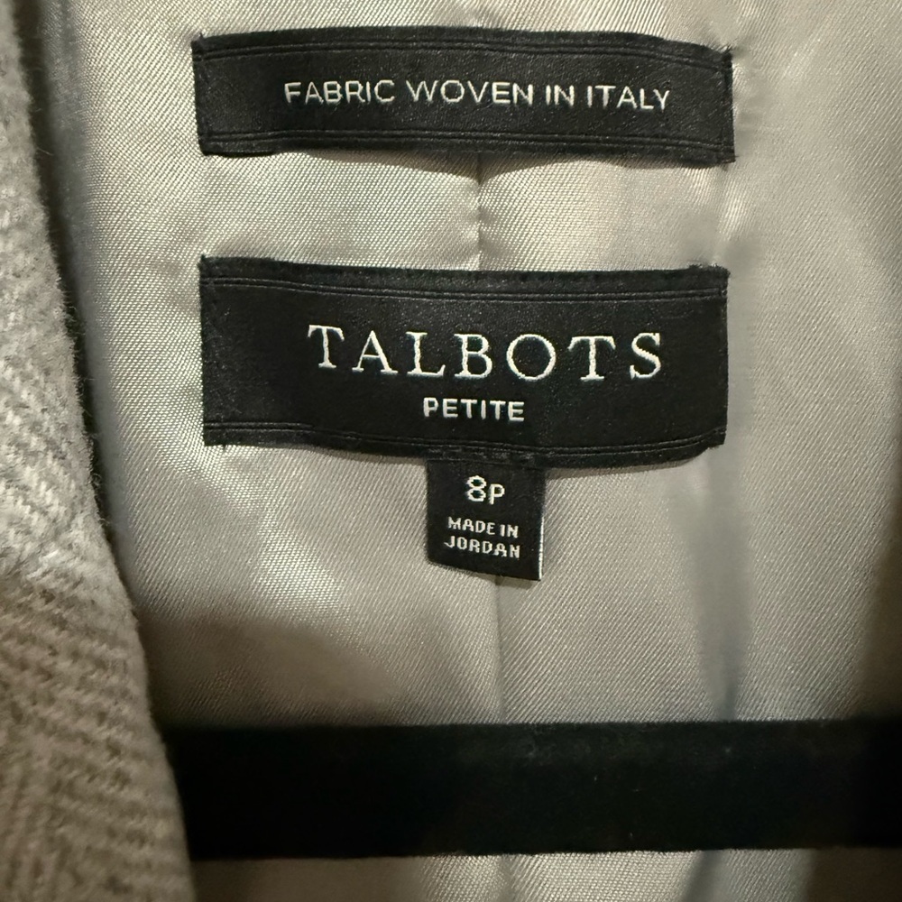 Talbots Light Gray Women's Blazer - Picture 7 of 12